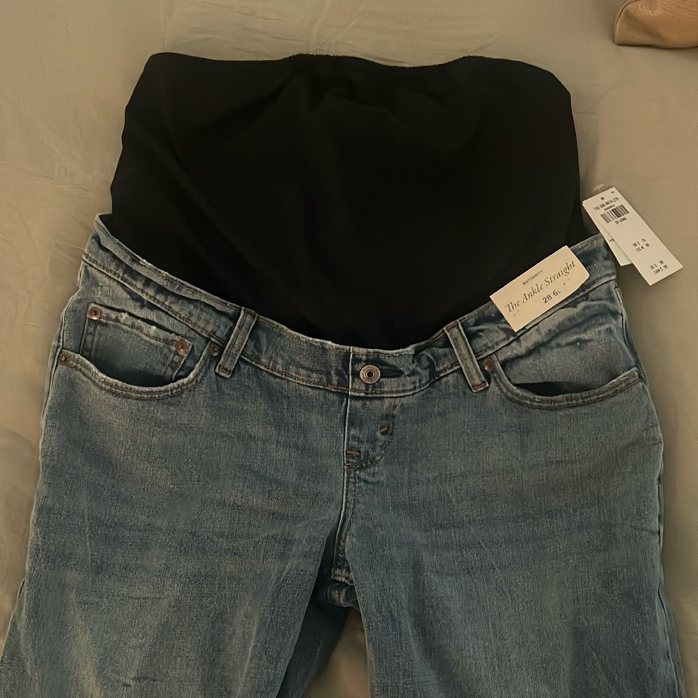 Abercrombie Ankle Straight Maternity Jeans